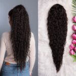 Najtamnija smeđa │Afro │80cm │Rep na mrežicu