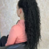 Ekstenzije za kosu, Crni afro rep na mrežicu, u frizerskom salonu