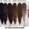 Smedji afro, repovi na mrezicu, ekstenzije za kosu