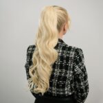 Svijetlo Plava │Opuštena kovrča │80cm │Rep na mrežicu