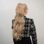 Tamno Plava │ Opuštena kovrča │ 80cm │ Rep na mrežicu