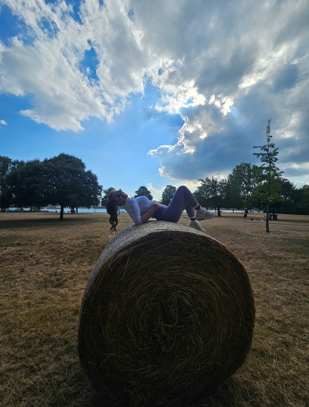 Smeđe Plava Ombre │Opuštena kovrča │80cm │Rep na mrežicu photo review