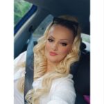 Šampanjac / Srednje Plava │Opuštena kovrča │80cm │Rep na mrežicu photo review
