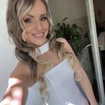 Smeđe Plava Ombre │Opuštena kovrča │80cm │Rep na mrežicu photo review