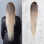 Smeđe Plava Ombre │Ravna │90cm │Rep na mrežicu