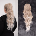 Platinum Plava Ombre │ Opuštena kovrča │ 80cm │ Rep na mrežicu